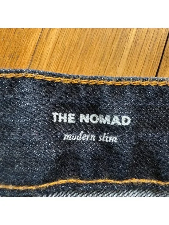 AG Adriano Goldschmied Size 36R Dark Blue Wash The Nomad Modern Slim Denim Jeans - Picture 8 of 15